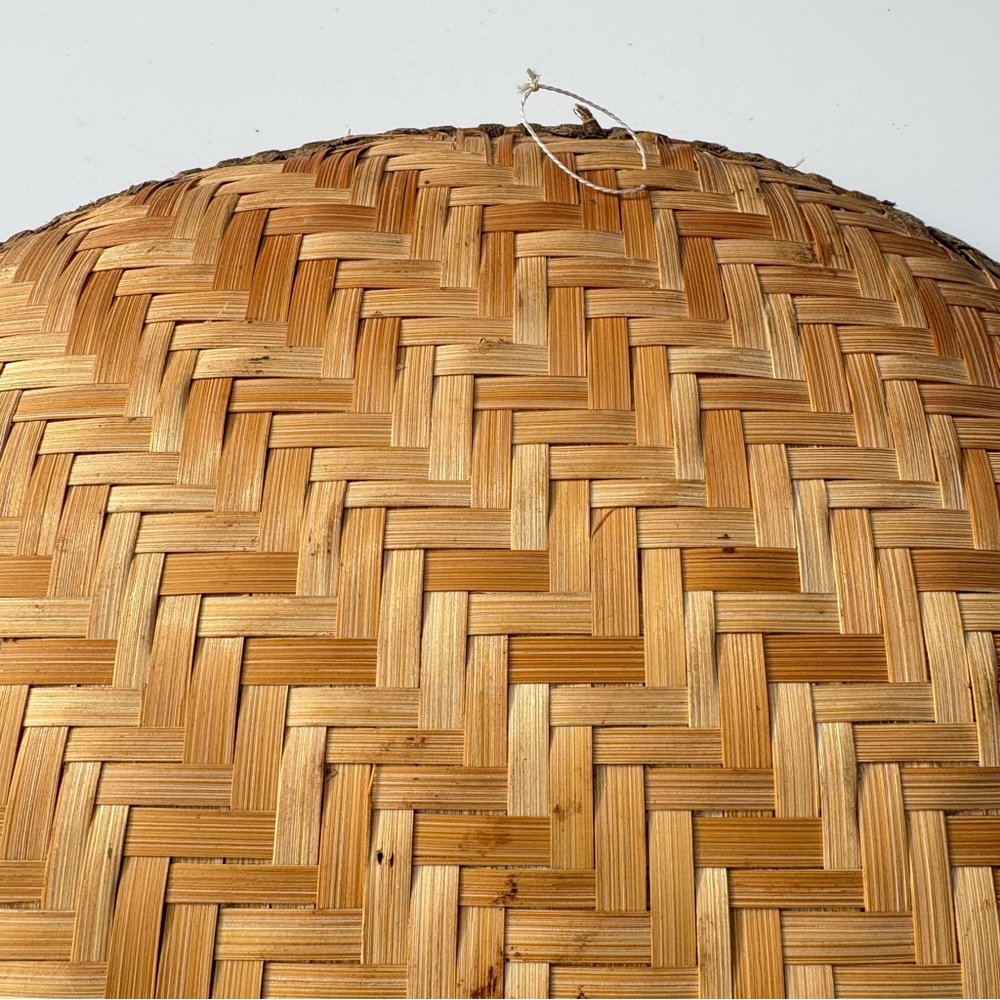 Vintage African Hand Woven Tray Bowl Wall Art Authentic Banana Leaf 15” Folk Art - Picture 9 of 12